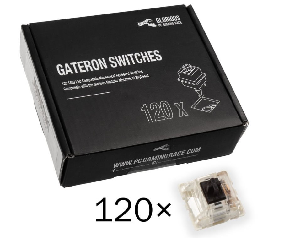 Glorious Gateron Black Switches (120 Ks)