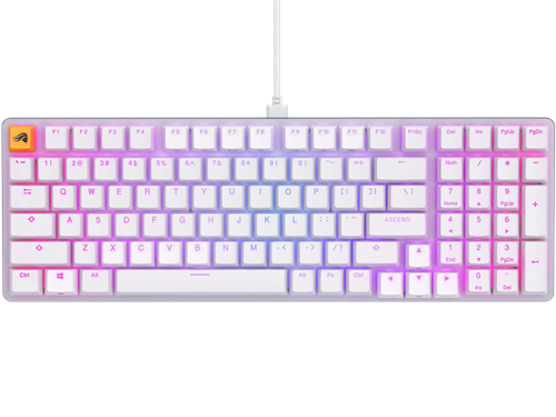 Glorious GMMK 2 klávesnice - Fox Switches, US-Layout, bílá
