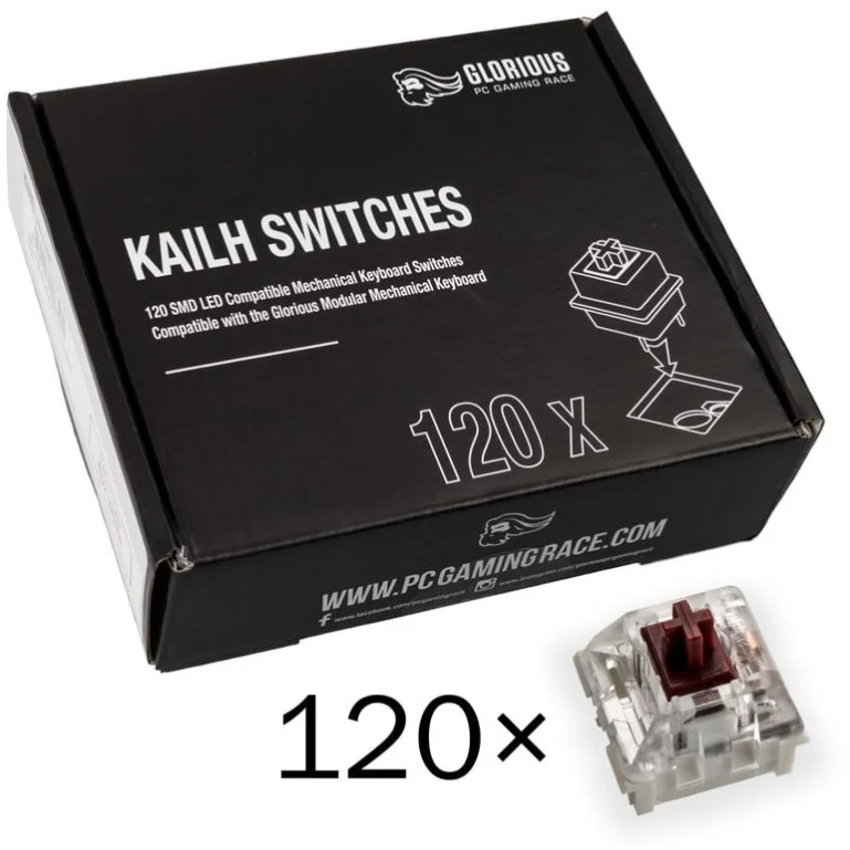 Glorious Kailh Speed Copper Switches, 120 ks