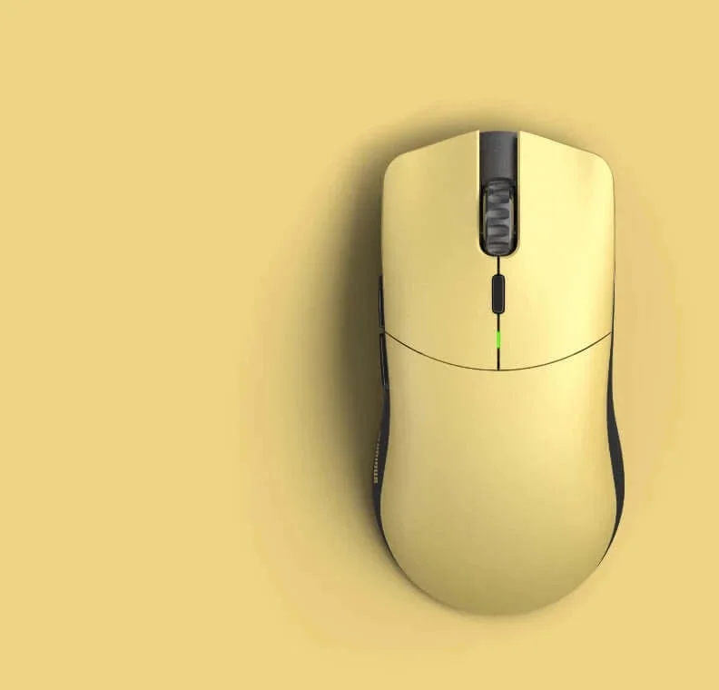 Glorious Model O Pro Wireless herní myš - zlatýen Panda - Forge