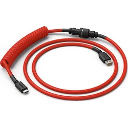 Glorious zvinutý kábel Crimson Red, 1,37 m, červený