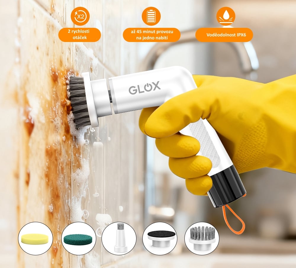 GLOX S3W – Elektrická mini čistiaca kefka