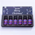 GLOXAO2 – Sada 6 ks vianočných aromatických olejov
