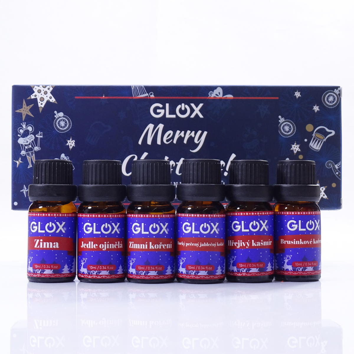 GLOXAO2 - Sada 6ks Vánočních aroma olejů