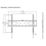 GoGEN Držák TV fixní XL pro úhlopříčky 37" až 86"