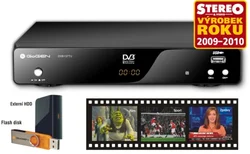 GOGEN DVB-T přijímač DVB137TU, nahrávání na USB/Ext.disk, CZ menu, USB