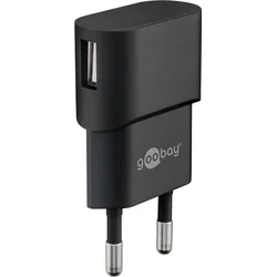 goobay Napájacie a nabíjací adaptér 230V na USB, max.1A, čierny ppadapter-137