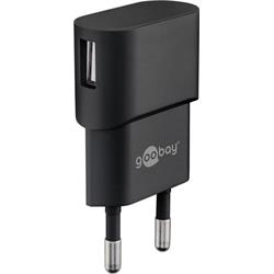 goobay Napájecí a nabíjecí adaptér 230V na USB, max.1A, černý