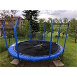 GoodJump 4UPVC Trampolína 400 cm s ochrannou sieťou + rebrík goodjump400-4UPVC-inside-blue