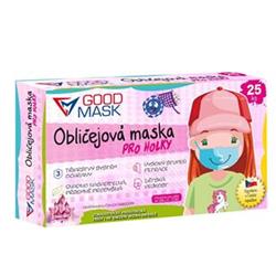 GoodMask dětské roušky - pro holky - 25ks P1556