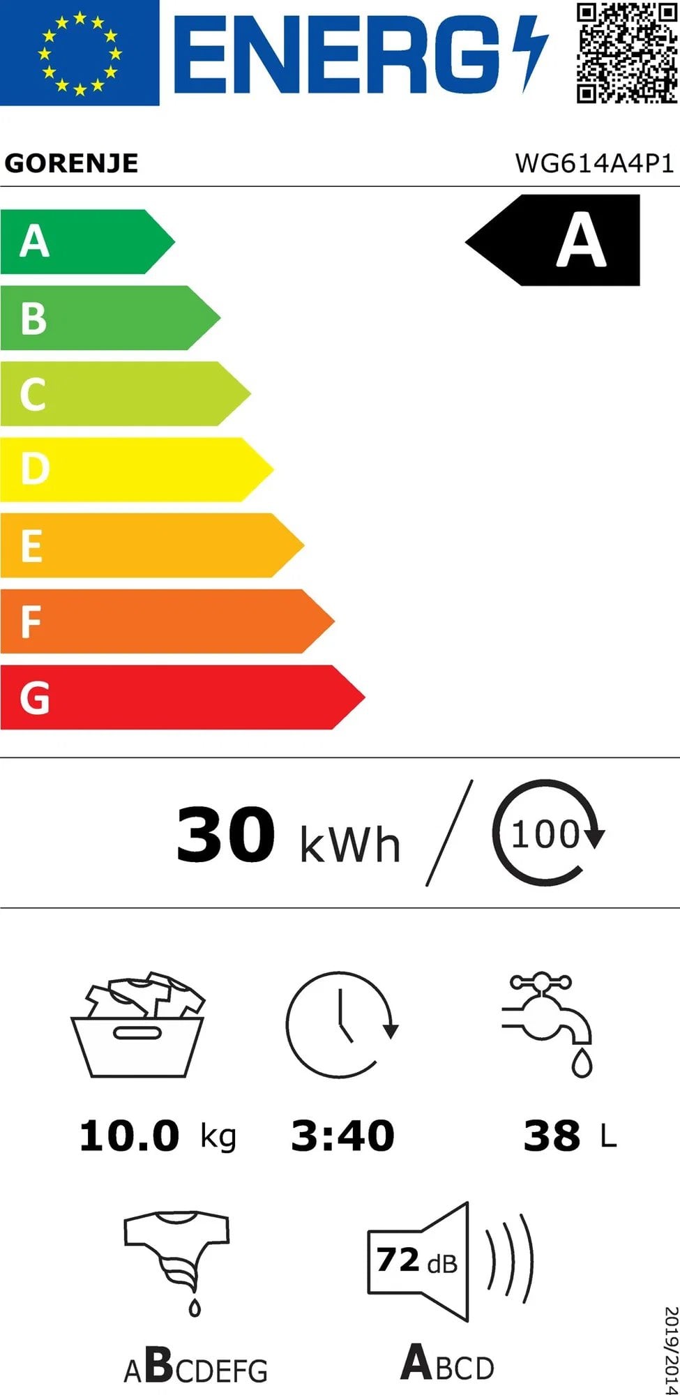 Gorenje WG614A4P1