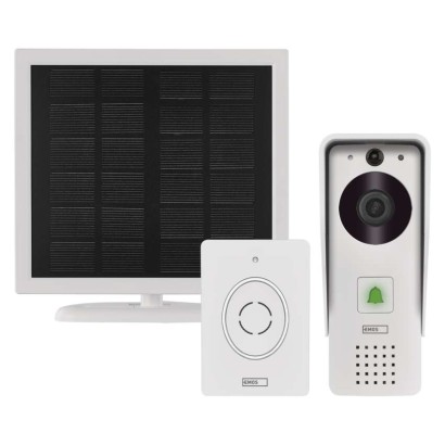 GoSmart Home Bezdrôtový batériový videozvonček IP-09D s Wi-Fi a solárnym panelom