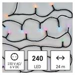 GoSmart LED vánoční řetěz, 24 m, venkovní i vnitřní, RGB, programy, časovač, wifi