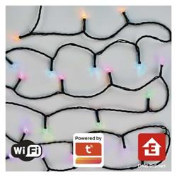 GoSmart LED vánoční řetěz, 24 m, venkovní i vnitřní, RGB, programy, časovač, wifi