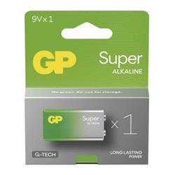 GP alkalická baterie SUPER 9V (6LR61) 1Ks