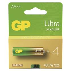 GP alkalická baterie ULTRA AA (LR6) 4pack