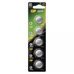 GP CR2032 - 5 pcs, button cell lithium battery