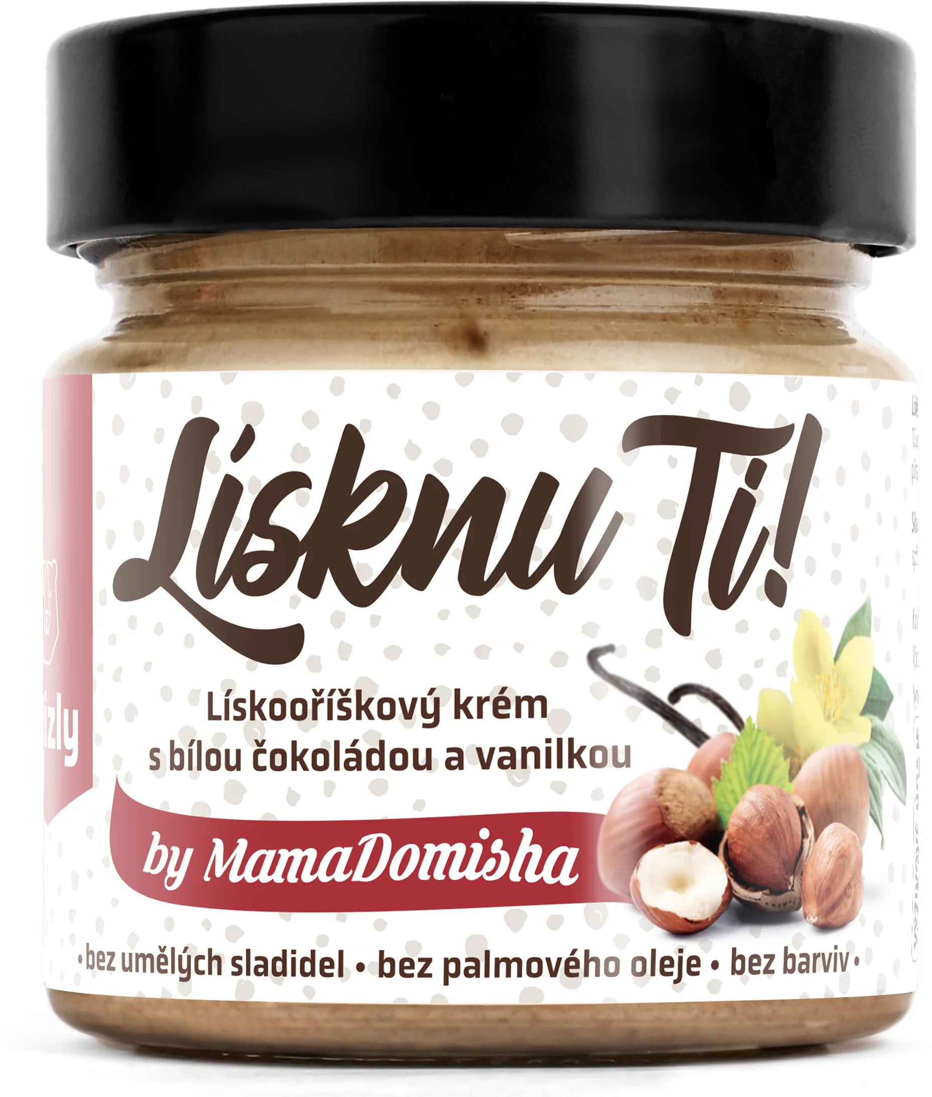 GRIZLY Lískooříškový krém Lísknu ti by MamaDomisha, 250 g