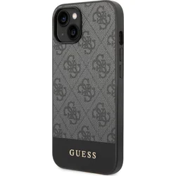 Guess 4G Stripe Zadní Kryt pro iPhone 14 Grey