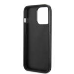 Guess PC/TPU Glitter Flakes Metal Logo Zadný kryt pre iPhone 14 Pro Max Black