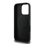 Guess PU kožený zadný kryt 4G Colored Ring MagSafe pre iPhone 16 Pro Black