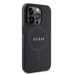 Guess PU Saffiano MagSafe Zadní Kryt pro iPhone 15 Pro Black