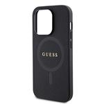 Guess PU Saffiano MagSafe Zadní Kryt pro iPhone 15 Pro Black