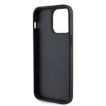 Guess Rhinestones Triangle Metal Logo Kryt pro iPhone 14 Pro Max Black