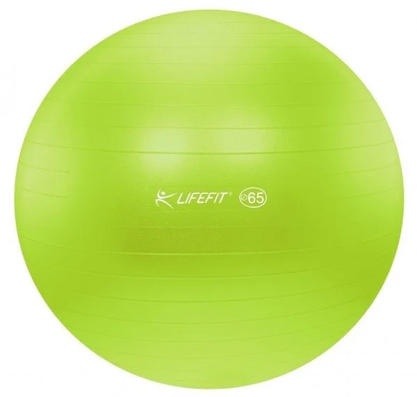 Gymnastická lopta LIFEFIT ANTI-BURST 65 cm, zelený F-GYM-65-01