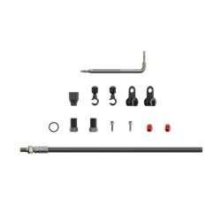Hadice pro kot.brzdy - Threaded Inline Crimp -2000mm, černá