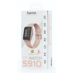 Hama Fit Watch 5910, športové hodinky, vodotesné, GPS, srdcový tep, kalórie, krokomer atď., ružové zlato