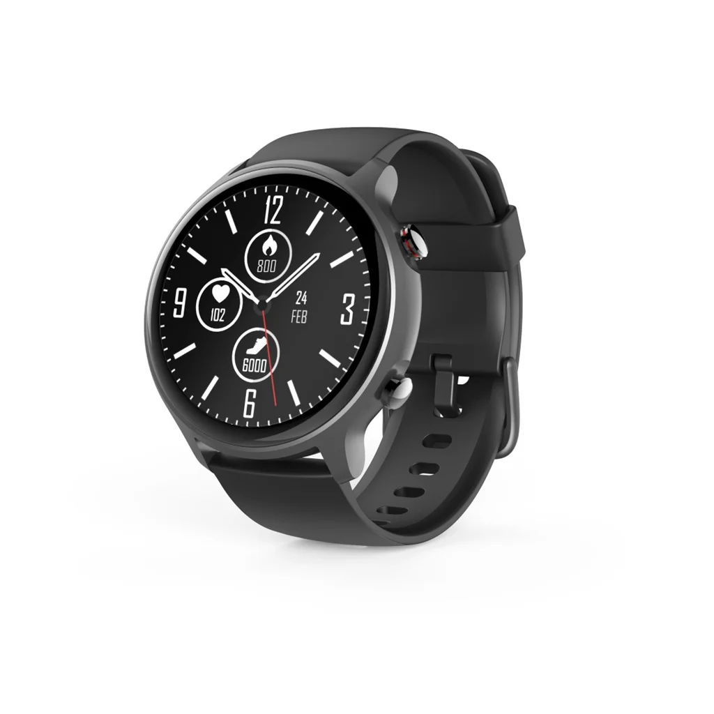 Hama Fit Watch 6910, športové hodinky, GPS, srdcový tep, oxymeter, kalórie, vodotesné, čierne