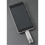 Hama Flash Pen Laeta, USB-C/USB-A 3.1, 128 GB, 40 MB/s, strieborná