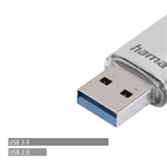 Hama Flash Pen Laeta, USB-C/USB-A 3.1, 32 GB, 40 MB/s, strieborná