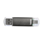 Hama flashPen "Laeta Twin" 16 GB 10 MB/s, sivá
