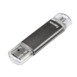 Hama flashPen "Leata Twin" 64 GB 10 MB/s USB 2.0, sivá