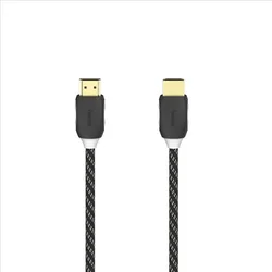 Hama HDMI kábel 4K, 1,5 m, pozlátený, opletený, blister/displej