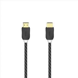 Hama HDMI kabel 4K, 1,5m, pozlacený, opletený, blistr/displej