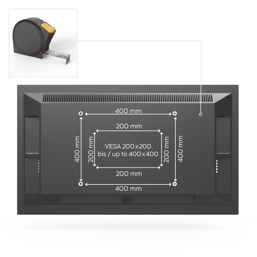 Hama nástěnný držák TV, 400x400, pohyblivý, prodloužený