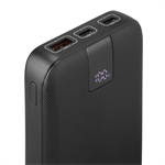 Hama PD 10 powerbank, 10000 mAh, 3 výstupy: 2x USB-C, 1x USB-A, LED displej, PD, Qualcomm