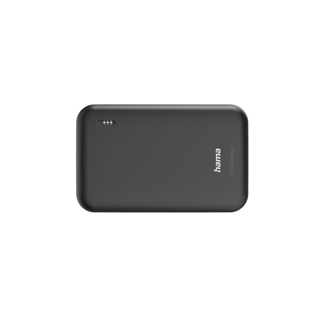 Hama Pocket 5, powerbanka 5000 mAh, 2,1 A, výstup: 2x USB-A