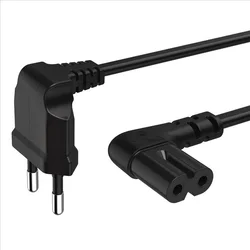 Hama síťový napájecí kabel, 2pólové vidlice kolmé, 5 m 137231 - Kabely + redukce