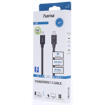 Hama Thunderbolt 5 kabel, USB-C, 1 m, 80 Gb/s, 240 W
