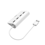 Hama USB hub, 4 porty, USB 2.0, 480 Mbit/s, bílý