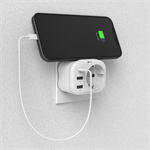 Hama zásuvková USB nabíječka, 1x el. zásuvka, 1x USB-C PD, 2x USB-A, 20 W