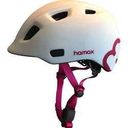 Hamax Thundercap 52-57cm - bílá/růžové pásky