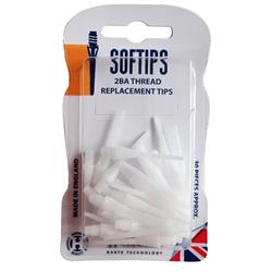 Harrows T91 Dimple arrowheads - white