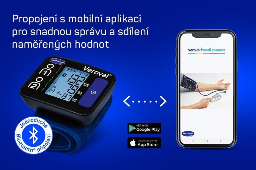Hartmann Veroval® Compact Connect Tlakoměr zápěstní BPW26