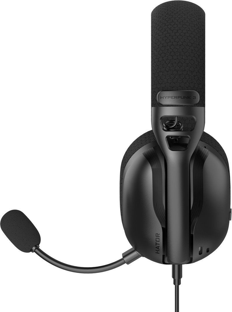 Hator HYPERPUNK 3 USB káblové slúchadlá čierne