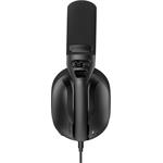 Hator HYPERPUNK 3 USB káblové slúchadlá čierne